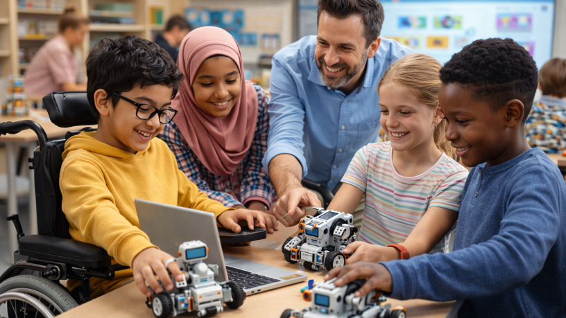 A robótica educacional pode ser uma poderosa ferramenta de inclusão, ampliando a participação de todos os alunos, como destaca Gustavo Adolfo Morceli Rodrigues.